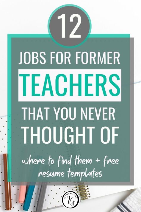 career change from teaching - career change for teachers - jobs for former educators Best Jobs For Former Teachers, Careers After Teaching, Other Jobs For Teachers, Jobs After Teaching, Jobs For Ex Teachers, Jobs For Retired Teachers, Jobs For Teachers Leaving The Profession, Jobs For Teachers Other Than Teaching, Jobs For Former Teachers