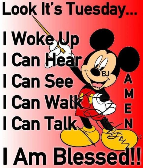 Good Morning Positive Thoughts, Mickey Mouse Quotes, Good Morning Positive, Comfort Zone Quotes, God Ideas, Tuesday Quotes Good Morning, Special Friendship Quotes, Tuesday Greetings, Christian Cartoons