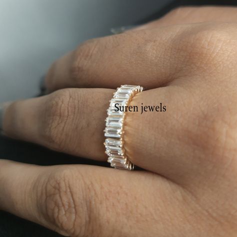 Eternity Baguettes Ring, Baguettes Ring, Vertical Baguette Eternity Band, full eternity band, 925 Silver Baguettes Ring, Eternity Ring, Color Yellow/ Rose/ White/ Balck Quantity 1 Stone White Topaz Baguettes Ring Size Please Select The Variations Suren Jewels Many jewelry lover think gold jewelry is a costly, but not in Suren Jewels, lets you offer happy price range. Look out for our all jewelry collection as we offer a competitive price range of gold jewelry star from $39 Assurance: Buying gold Baguette Style Wedding Band, Silver Baguette Ring, Vertical Baguette Wedding Band, Baguette Ring Band, Baguette Eternity Ring, Baguette Wedding Rings, Baguette Eternity Band, Baguette Band, Baguette Wedding Band