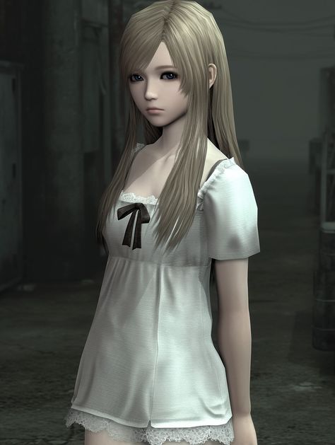 Video Game Female Characters, Horror Game Protagonist Makeup, Custom Cast Character Ideas, Fatal Frame Wallpaper, Fatal Frame Outfit, Fatal Frame Pfp, Fatal Frame Aesthetic, Horror Protagonist, Horror Game Protagonist