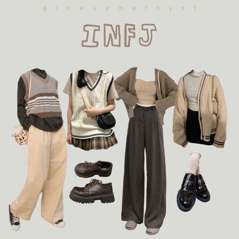 Infj Clothes Aesthetic, Infj Outfit Ideas, Infj Outfit Styles, Dreamy Clothes Aesthetic, Infj Lookbook, Infj Fashion Style, Infj Aesthetics Outfit, Infj Clothes, Infj Clothes Style