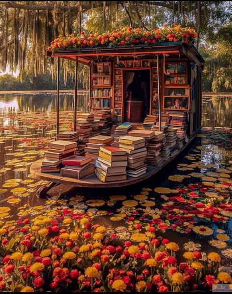 Beatifull Place, Lots Of Books, Library Aesthetic, Dreamy Artwork, Fantasy House, Fantasy Art Landscapes, Dreamy Art, Scenery Wallpaper, Fantasy Landscape