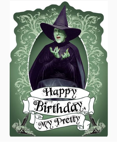 Witch Cards, Happy Birthday Humorous, Funny Happy Birthday Wishes, Happy Birthday Vintage, Birthday Greetings Friend, Happy Birthday Art, Happy Birthday Greetings Friends, Happy Birthday Wishes Cards, Happy Birthday Meme