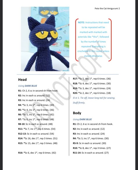 Cat Amigurumi, Pete The Cat, Crochet Design Pattern, Crochet Cross, Fun Crochet Projects, Crochet Round, Diy Crochet Projects, Yarn Projects, Crochet Cat