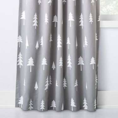 Outdoors Themed Nursery, Nursery Curtains Boy, Tree Curtains, Geometric Curtains, White Trees, Light Blocking Curtains, Mountain Nursery, Cloud Island, Nursery Curtains