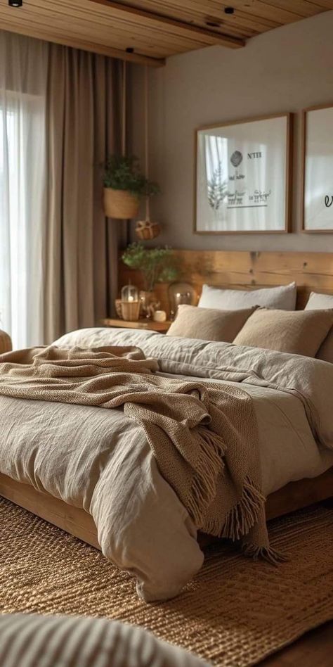 Brown And Beige Room Bedrooms, Cream And Brown Bedroom, Brown And Cream Bedroom, Brown Bedroom Ideas, Cream Bedrooms, Beige Room, Master Room, Brown Bedroom, Neutral Bedroom