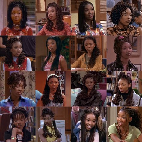 2000s Hairstyles Black Women, 00s Hairstyles, 90s Hairstyles For Black Women, Brandy Braids, Black Hair 90s, 2000s Hairstyles, 90’s Hairstyles, Y2k Hairstyles, Cute Box Braids Hairstyles