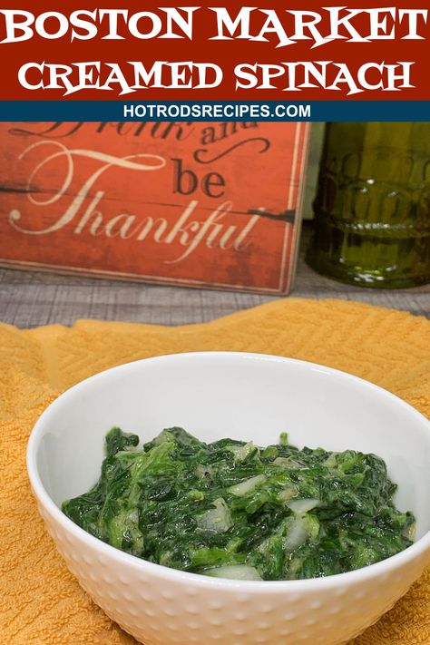 This Copycat Creamed Spinach recipe from Boston Market is the perfect healthy side dish for your Holiday Dinner. Easy to make. Ready in 30 minutes. Boston Market Creamed Spinach, Gourmet Mac And Cheese, Creamed Spinach Recipe, Boston Market, Spinach Recipe, Cream Of Celery, Healthy Side Dish, Cream Of Celery Soup, Spinach Soup