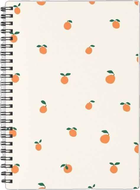 Orange Notebook Aesthetic, Orange Journal, Cover Goodnotes, Oranges Pattern, Ipad Notebook, Pattern Journal, Sketch Books, Spiral Notebook Covers, Digital Notebook