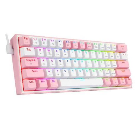 O teclado gamer redragon fizz pro k616-rgb-wp é um teclado projetado para oferecer uma experiência de jogo otimizada, com design moderno e funcionalidades avançadas. abaixo estão algumas características do produto:- modelo: fizz pro k616-rgb-wp- cor: branco e rosa- conexão: com fio ou sem fio- layout: inglês- retroiluminação rgb personalizável com várias opções de cores e efeitos- teclas programáveis e anti-ghosting para melhor desempenho em jogos- design ergonômico com descanso de pulso removível para maior conforto durante longas sessões de jogo- construção durável e resistente, com teclas gravadas a laser para maior durabilidade- compatível com windows e mac oseste teclado é ideal para gamers que buscam um equipamento de alta qualidade, com visual diferenciado e desempenho superior. Kitty Makeup, Hello Kitty Makeup, Cat Makeup, Pc Gamer, Mac, Magazine, Makeup, Make Up