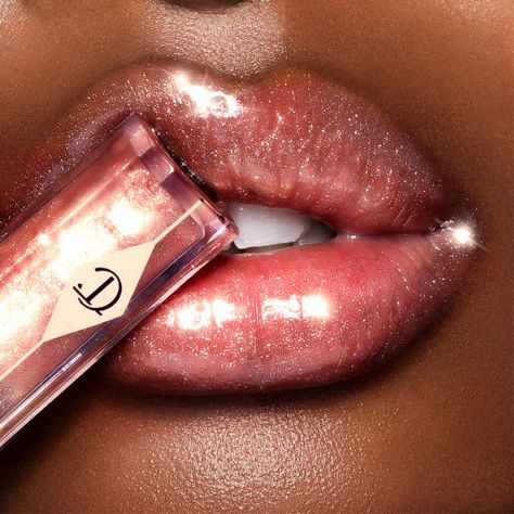 Charlotte Tilbury Lip, Charlotte Tilbury Lipstick, Perfect Lip Color, Shimmer Lip Gloss, Charlotte Tilbury Makeup, Lip Gloss Balm, Makeup 101, Pink Lip Gloss, Lip Lacquer