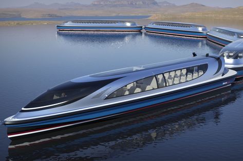 Futuristic Yacht, Futuristic Transportation, Futuristic Transport, Future Yacht Concept, Scifi Transport Ship, Futuristic Boat Design, Futuristic Yacht Concept, Hull Boat, Concept Vehicles Sci Fi