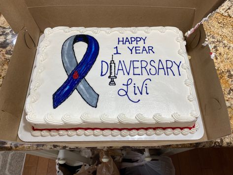 Diaversary Cake, Diaversary Ideas, Cake