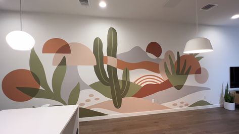 Tara Johnston-PORTFOLIO Mural Art Design, Diy Mural, Interior Murals, Abstract Concept, Bedroom Murals, Bedroom Wall Paint, Earthy Color Palette, Custom Murals, Lovely Couple