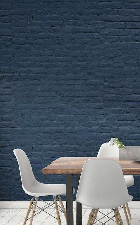 Styling The Home Chic Brick Wall Style · The Inspiration Edit Painting Brick Interior Wall, Painting Brick Interior, Painted Brick Wall Interior, Interior Brick Wall Ideas, Painted Brick Interior, Brick Wall Ideas, Painted Brick Wall, Brick Wall Wallpaper, Brick Wall Paneling