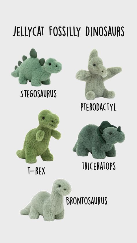 Jellycat Stuffed Animals, Dinosaur Gifts, Birthday List, Cute Stuffed Animals, Cute Room Decor, Christmas Wishes, Christmas Wishlist, Soft Toy, Dinosaurs