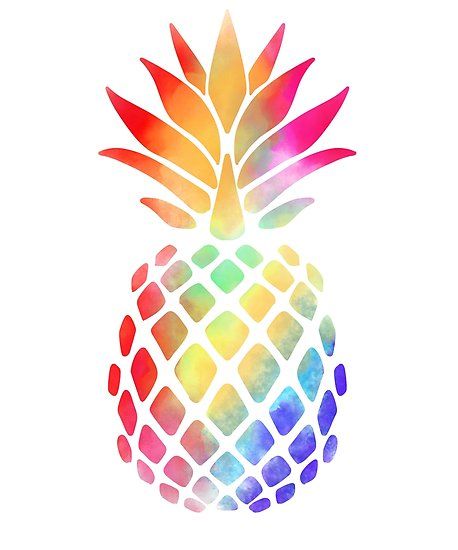 Rainbow Pineapple, Pineapple Watercolor, Selling Stickers, Women Stickers, Fruit Graphic, Pineapple Tattoo, Pineapple Sticker, Pineapple Wallpaper, Watercolor Pineapple