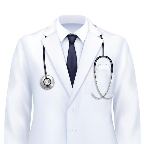 Doctor uniform realistic composition wit... | Free Vector #Freepik #freevector #doctor-uniform #doctor-coat #white-coat #medical-uniforms Labcoat Doctors Drawing, Doctors Drawing, Labcoat Doctors, Nft Pfp, Gents Clothes, Man Suit Photo, Web Design Poster, Nft Monkey, Doctor White Coat