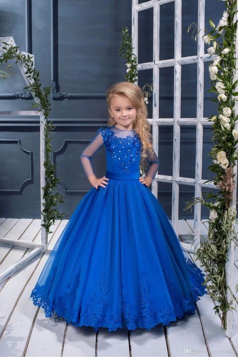 Birthday Gowns, Anchor Dress, Sleeveless Flower Girl Dresses, Flower Girls Dress, Flower Girl Dresses Blue, Girls Blue Dress, Girls Pageant Dresses, Girls Formal Dresses, Flower Girl Dress Lace