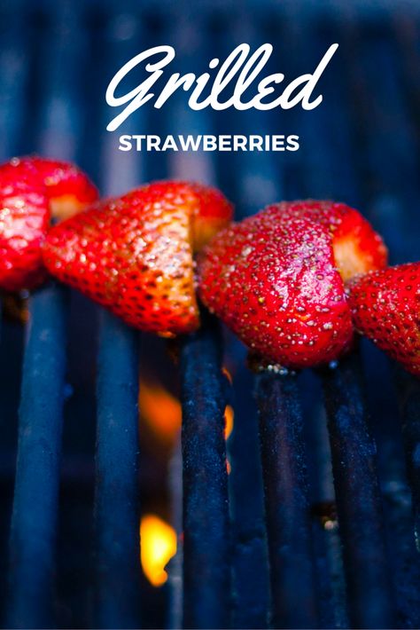 Balsamic and sugar glazed Grilled Strawberries make a delicious sundae on a hot summer day! #CookOutWeek #The_French_Farm Campfire Cooking Recipes, Grilled Strawberries, Breads Recipes, Foil Packet Dinners, Low Carb Ice Cream, Grilled Fruit, Decadent Chocolate Cake, Chef's Kitchen, Appetizers Recipes