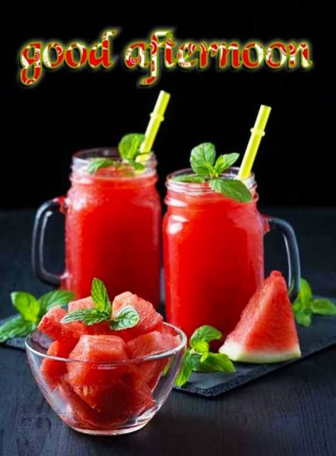 Afternoon Images Beautiful, Good Afternoon Images Beautiful, Good Evening Friends Images, Good Afternoon Post, Good Afternoon Wishes, Wonderful Day Quotes, Afternoon Messages, Sliced Watermelon, Afternoon Wishes