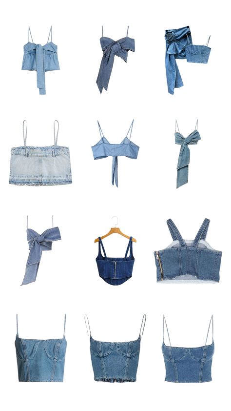 Redesign Clothes Diy, Crop Top Diy, Diy Old Jeans, Crop Top Design, Diy Crop Top, Easy Diy Clothes, Top Diy, Fashion Design Patterns, Denim Crop Top