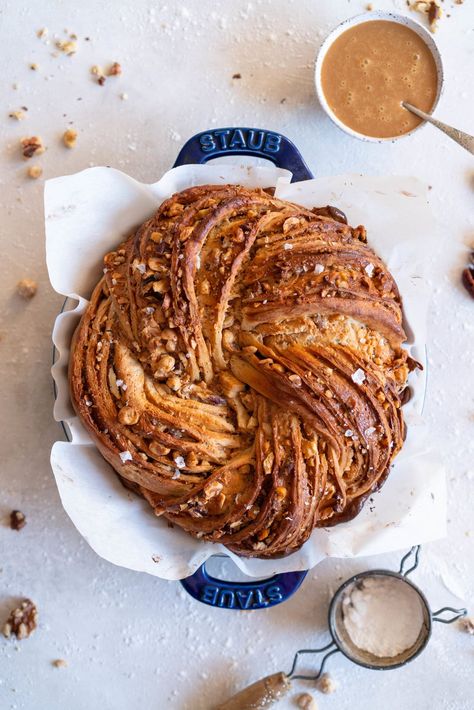 Mixed Nut and Dulce de Leche Brioche Knot Cloudy Kitchen, Brioche Dough, Quirky Cooking, Holiday Punch, Appetizer Ideas, Best Bread Recipe, Christmas Treat, Mixed Nuts, Feeding A Crowd