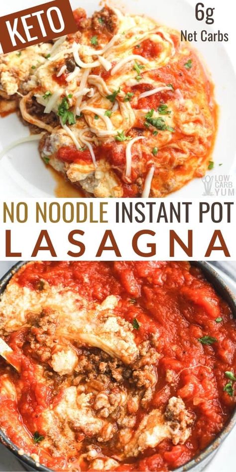 Instant Pot Lasagna, Keto Favorites, Low Carb Instant Pot Recipes, Keto Instant Pot, Keto Crockpot, Pot Lasagna, Low Carb Low Fat Recipes, Instant Pot Recipe, Boiled Egg Diet Plan