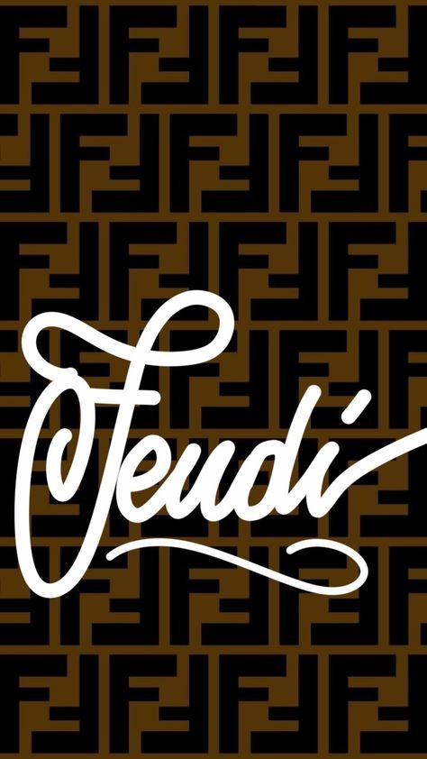 Fendi Wallpapers Iphone, Fendi Logo Art, Fendi Logo Wallpaper, Fendi Wallpapers, Fendi Pattern, Fendi Art, Tshirt Printing Business, Diy Statement Necklace, Chanel Wallpapers