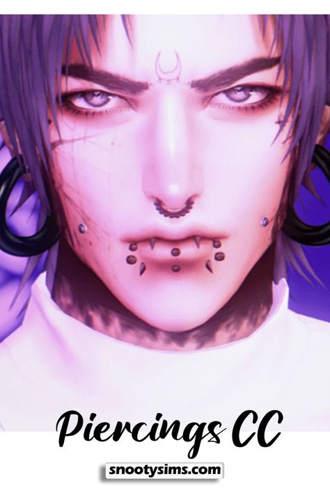 ts4 cc patreon Goth Piercings, 4 Piercings, Sims 4 Cc Goth, Cc Patreon, Sims 4 Piercings, Sims 4 Tattoos, Pelo Sims, Face Piercings, Sims 4 Cc Makeup