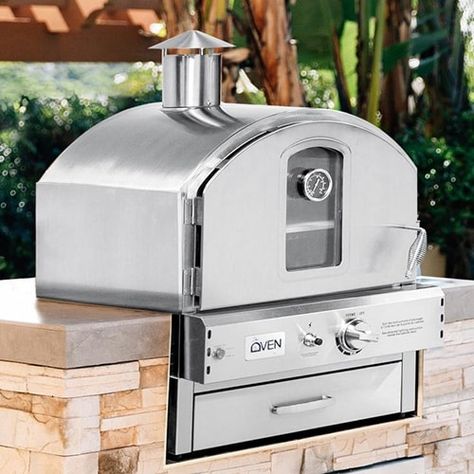 https://www.bbqguys.com/top-rated/outdoor-pizza-ovens Outside Pizza Oven Ideas, Outdoor Built In Pizza Oven, Outdoor Fireplace And Pizza Oven Combo, Outdoor Pizza Oven Ideas, Pizza Ovens Outdoor, Built In Pizza Oven Outdoor, Outside Pizza Oven, Ranch Pavilion, Outdoor Pizza Oven Area