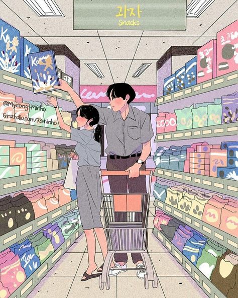 Ư chư bao giờ mới có bạn xinh trai đến rướccccc Myeong Minho, Illustrated Couple, Cute Couple Drawings, Couple Illustration, Cute Love Cartoons, Korean Art, Love Illustration, Cute Couple Art, Korean Artist