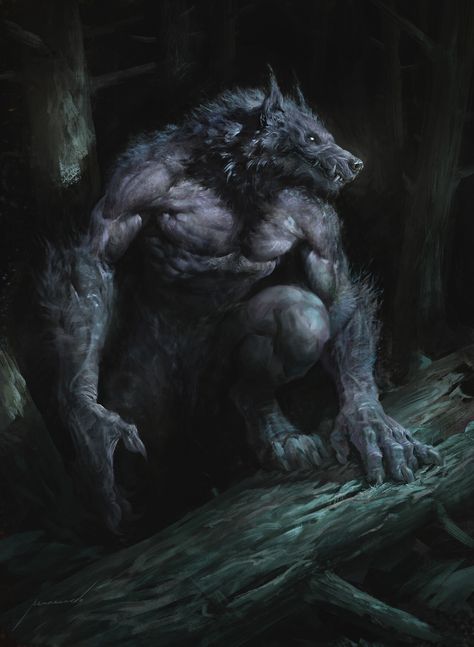 Wolfman Art, Werewolf Drawing, Werewolf Aesthetic, Comic Ideas, Fantasy Horror, Werewolf Art, Vampires And Werewolves, Fantasy Beasts, World Of Darkness