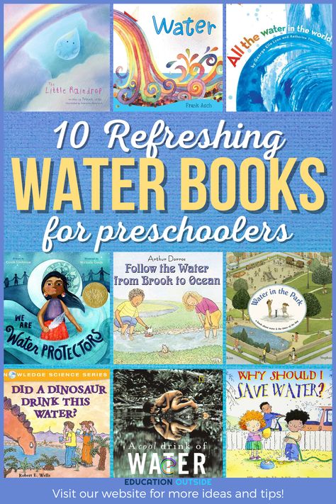 Water Books For Preschool, Water Theme For Preschool, Creative Curriculum Preschool Water Study, Water Study For Preschool, Water Creative Curriculum, Water Themed Classroom, Water Study Creative Curriculum, Preschool Water Theme, Water Kindergarten