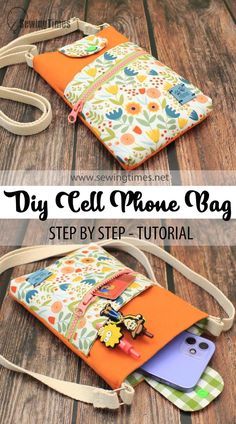 Phone Purse Diy, Cross Body Bag Pattern Free, Phone Purse Pattern, Phone Bag Diy, Phone Bag Pattern, Pochette Portable, Cross Body Bag Pattern, Make A Mobile, Crossbody Bag Pattern