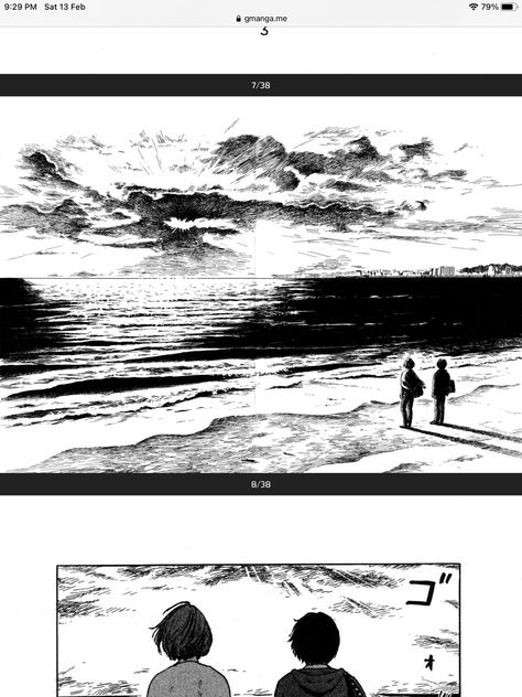 Manga Beach Scene, Landscape Sketches, Boat Drawing, Comic Book Layout, Comic Layout, Water Drawing, Art Basics, Comic Style Art, Bd Comics