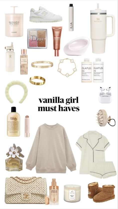 Vanilla Girl Must Haves, Fall Must Haves 2023, Clean Girl Must Haves, It Girl Must Haves, Vanilla Girl Fits, Vanilla Girl Clothes, Vanilla Girl Makeup, Girl Must Haves, Girl Wishlist