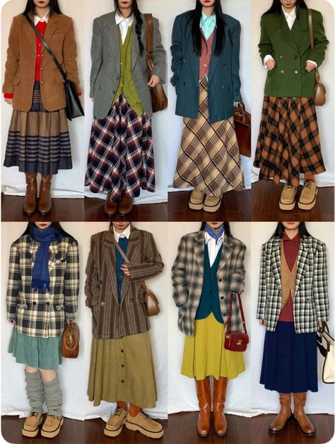 50s Clothing Women, Coat Shorts Outfit, Dress Pant Shorts Outfit, Retro Fits Outfits, Classic Feminine Edgy Style, Vintage Womens Pants, Retro Inspo Outfits, Autumn Clothing Aesthetic, Thrift Store Outfits Ideas Inspiration