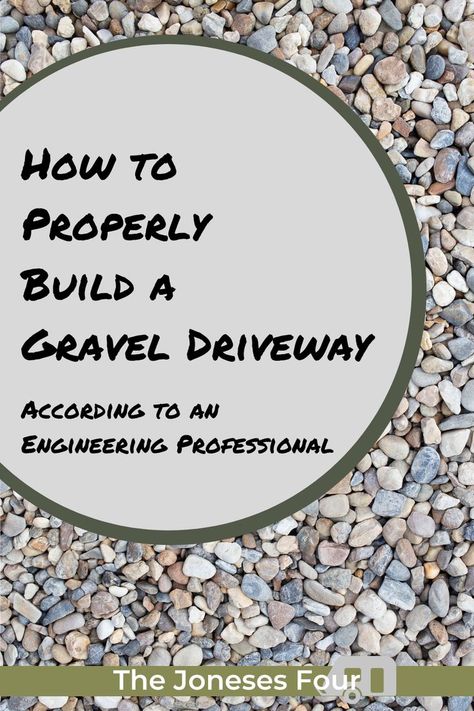 Boat Parking Pad Ideas, Pea Gravel Circle Driveway, How To Build A Driveway, Gravel Carport Ideas, Limestone Gravel Driveway, Gravel Carport, Road Base Driveway, Driveway With Parking Pad, Gravel Grid Driveway