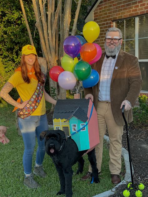 Disney Pixars movie Up , halloween costume, family costume, DIY Up Halloween Costume Family, Disfraz Up, Halloween Costume Family, Up Halloween Costume, Costume Family, Up Halloween Costumes, Costume Diy, Family Costumes, Party Events