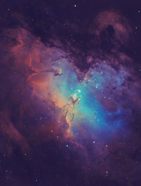 Space Core Aesthetic, Retro Space Aesthetic, The Pillars Of Creation, Cassandra Calin, Space Core, Pastel Space, Cosmic Web, Pillars Of Creation, Eagle Nebula