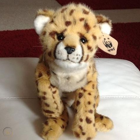 WWF Anna Club cheetah plush. I have this guy, he's beautiful! Wolf Stuffed Animal, Wolf Plush, Rare Dogs, Baby Stuffed Animals, Sheltie Dogs, Mermaid Theme Birthday, Toy Bags, Cat Plush, Mermaid Theme