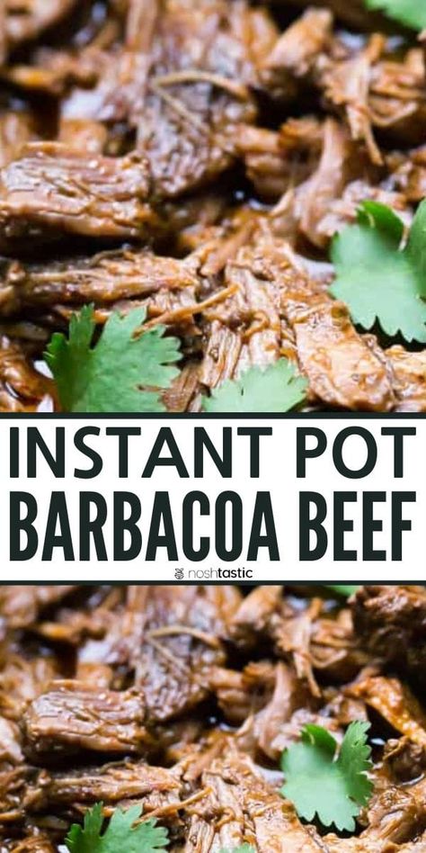 Instant Pot Barbacoa Beef, Instant Pot Barbacoa, Barbacoa Recipe, Healthy Instant Pot, Best Pressure Cooker, Barbacoa Beef, Tender Meat, Tacos Burritos, Potted Beef