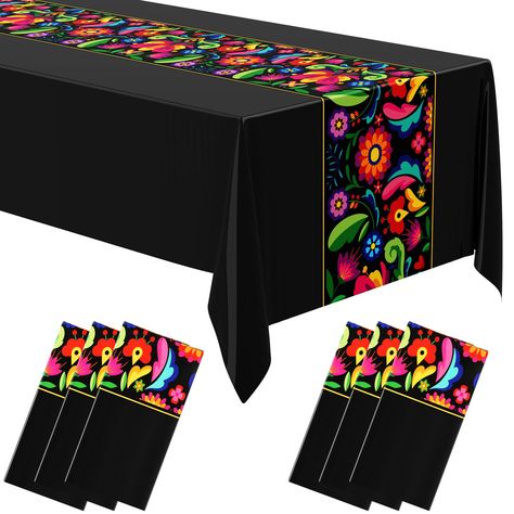 PRICES MAY VARY. Convenient Package Deal: the package includes 6 Mexican tablecloths, providing convenience; With this deal, you can impressively style multiple tables for a large gathering or use the runners for several small events; It's an effective solution for those seeking a stylish yet functional table decor solution Elegant and Eye Catching Design: these Mexican theme party tablecloths feature an engaging design that gets attention; The colorful striped patterns are distinctively Mexican Mexican Fiesta Wedding, Grad Dinner, Mexican Tablecloth, Mexican Theme Party Decorations, Mexican Bridal Showers, Fiesta Table, Mexican Birthday Parties, Mexican Table Runner, Mexican Themed Weddings