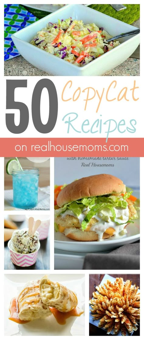 50 CopyCat Recipes on Real Housemoms Copykat Recipes, Copycat Restaurant Recipes, Famous Recipe, Cat Recipes, Black Peppercorn, Guest Post, Restaurant Recipes, Copycat Recipes, Yummy Dinners