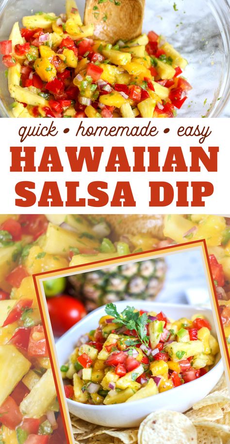 Hawaiian Salsa Recipe, Hawaiian Pineapple Salsa, Hawaiin Food Party, Gluten Free Hawaiian Recipes, Hawaiian Christmas Dinner Ideas, Hawaiin Appetizers Appetizer Recipes, Hawaiian Luau Recipes, Tiki Party Food Appetizers, Lula Party Ideas Hawaiian Luau Food