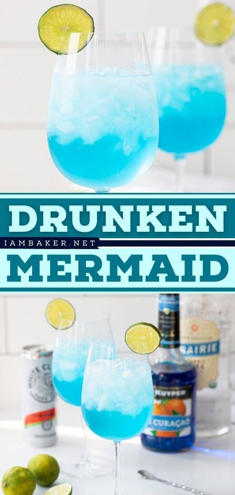 Spring Mixed Drinks, Blue Alcoholic Drinks, Alcoholic Drinks Vodka, Summer Mixed Drinks, Vodka Mixed Drinks, Drink For Summer, Vodka Blue, Easy Mixed Drinks, Easy Alcoholic Drinks