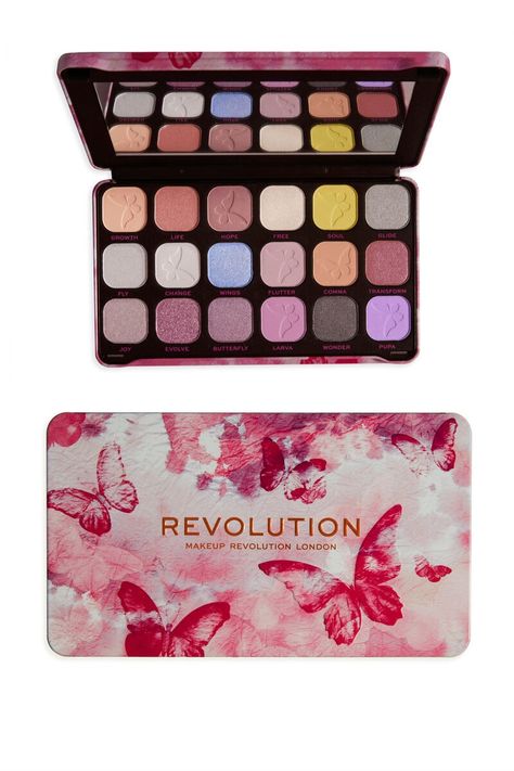 Revolution Eyeshadow Palette Looks, Makeup Revolution Forever Flawless, Revolution Eyeshadow Palette, Revolution Cosmetics, Pastel Eyeshadow Palette, Makeup Revolution Palette, Makeup Revolution Eyeshadow, Revolution Palette, Elf Eyeshadow