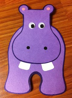 Purple Crafts For Preschoolers, Unicorn Bread, Hippo Craft, Hippo Crafts, Gorilla Craft, Safari Crafts, Zoo Preschool, Jungle Crafts, Zoo Crafts