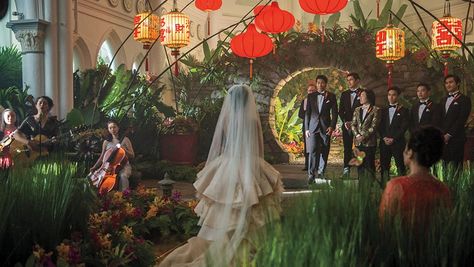 Box Office Update: 'Crazy Rich Asians' Wins With $25.2M Opening Weekend & $34M Five-Day Launch in North America Crazy Rich Asians Wedding Dress, Crazy Rich Asians Aesthetic, Crazy Rich Asians Wedding, Asian Wedding Decor, Asian Party, Asian Wedding Dress, Crazy Rich Asians, Crazy Rich, Wedding Tea